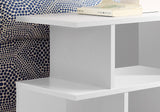 24" White Wood End Table With 6 - Homeroots - Flyclothing LLC