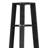 71" Espresso Wood Five Tier Corner Bookcase - Homeroots