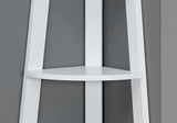 71" White Wood Corner Bookcase - Homeroots - Flyclothing LLC