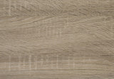 71" Taupe Wood Corner Bookcase - Homeroots