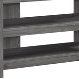 42" Ash Gray Open Shelving TV Stand - Homeroots
