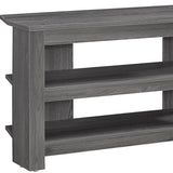 42" Ash Gray Open Shelving TV Stand - Homeroots