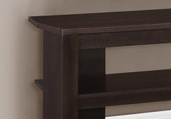42" Dark Brown Open shelving TV Stand - Homeroots