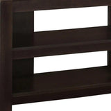 42" Dark Brown Open shelving TV Stand - Homeroots