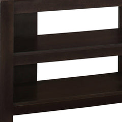 42" Dark Brown Open shelving TV Stand