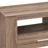 47" Deep Taupe Open Shelving TV Stand - Homeroots
