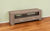 47" Deep Taupe Open Shelving TV Stand - Homeroots