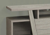 60" Deep Taupe Open Shelving TV Stand - Homeroots