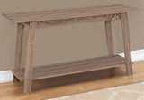 15.75" X 42" X 22.5" Dark Taupe Particle Board Laminate TV Stand - Homeroots