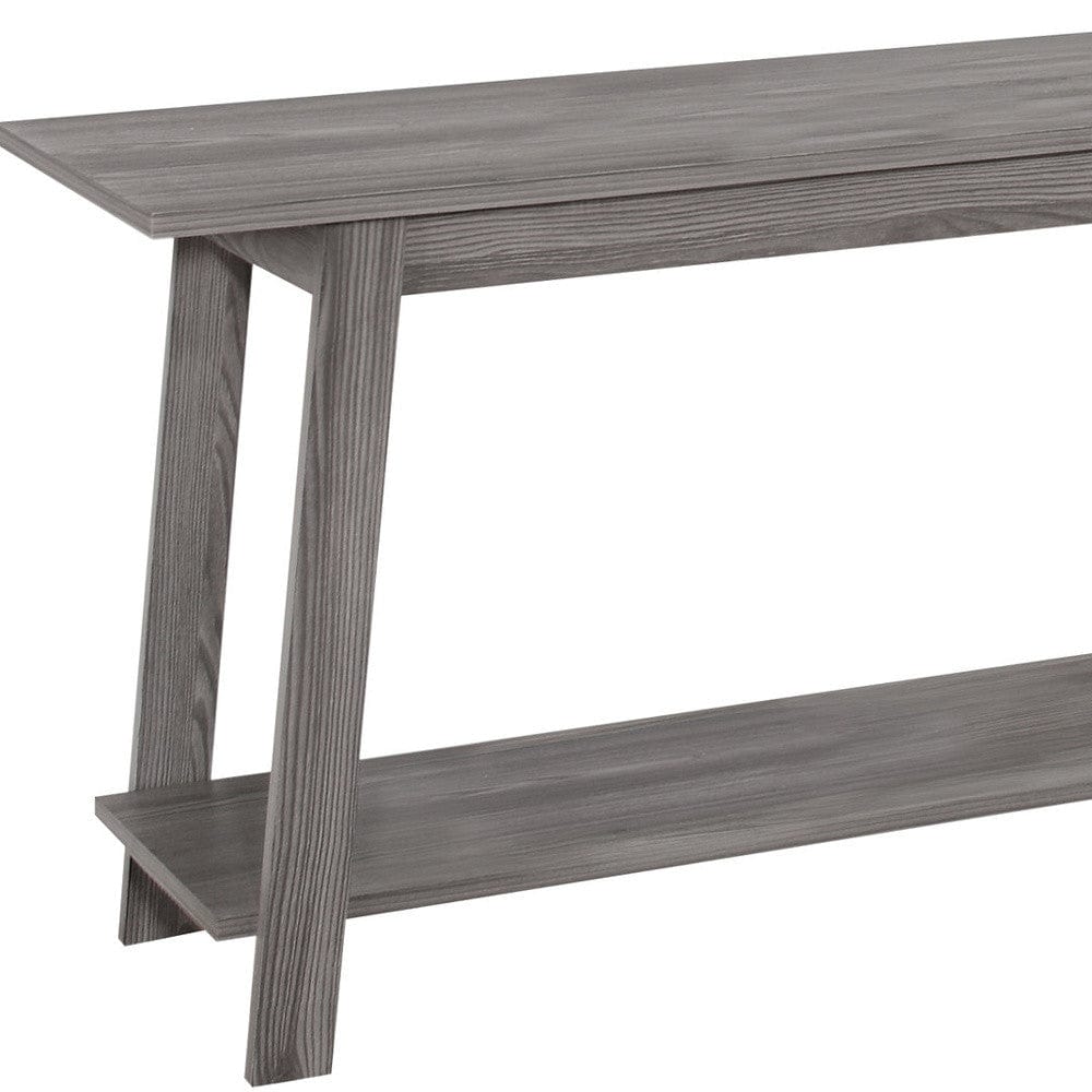 42" Gray Open Shelving TV Stand - Homeroots