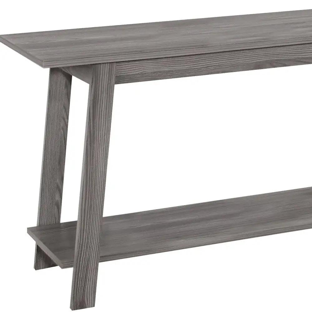 42" Gray Open Shelving TV Stand - Homeroots - Flyclothing LLC