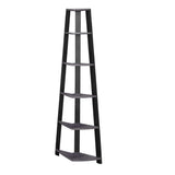 71" Grey Wood Corner Bookcase - Homeroots - Flyclothing LLC