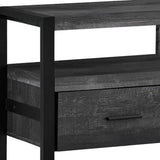 59" Black Cabinet Enclosed Storage TV Stand - Homeroots