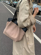 Lightweight Classic Color Tote Bag - Trendsi - Flyclothing LLC