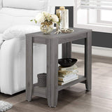 24" Gray Console Table With Storage - Homeroots