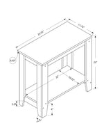 22" Dark Brown Wood End Table With Shelf - Homeroots - Flyclothing LLC