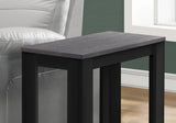 22" Black And Gray End Table With Shelf - Homeroots - Flyclothing LLC