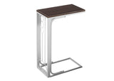 16" X 9" X 24.5" Cherrywhite Mdf Top And Metal Base Accent Table - Homeroots