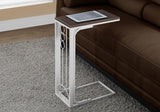 16" X 9" X 24.5" Cherrywhite Mdf Top And Metal Base Accent Table - Homeroots