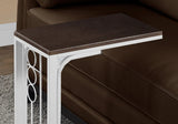 16" X 9" X 24.5" Cherrywhite Mdf Top And Metal Base Accent Table - Homeroots