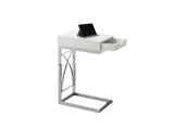 15.75" X 10.25" X 24.5" White Finish Drawer Accent Table - Homeroots