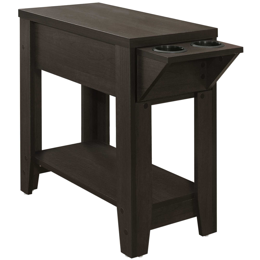 23" Brown Wood End Table With Shelf - Homeroots