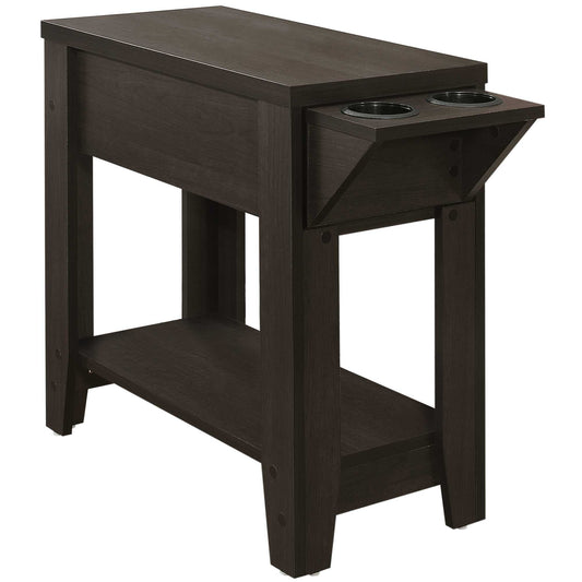 23" Brown Wood End Table With Shelf - Homeroots