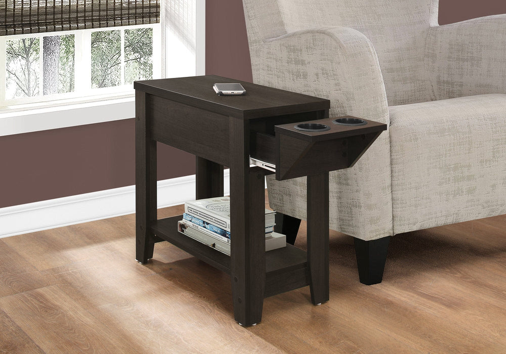 23" Brown Wood End Table With Shelf - Homeroots - Flyclothing LLC