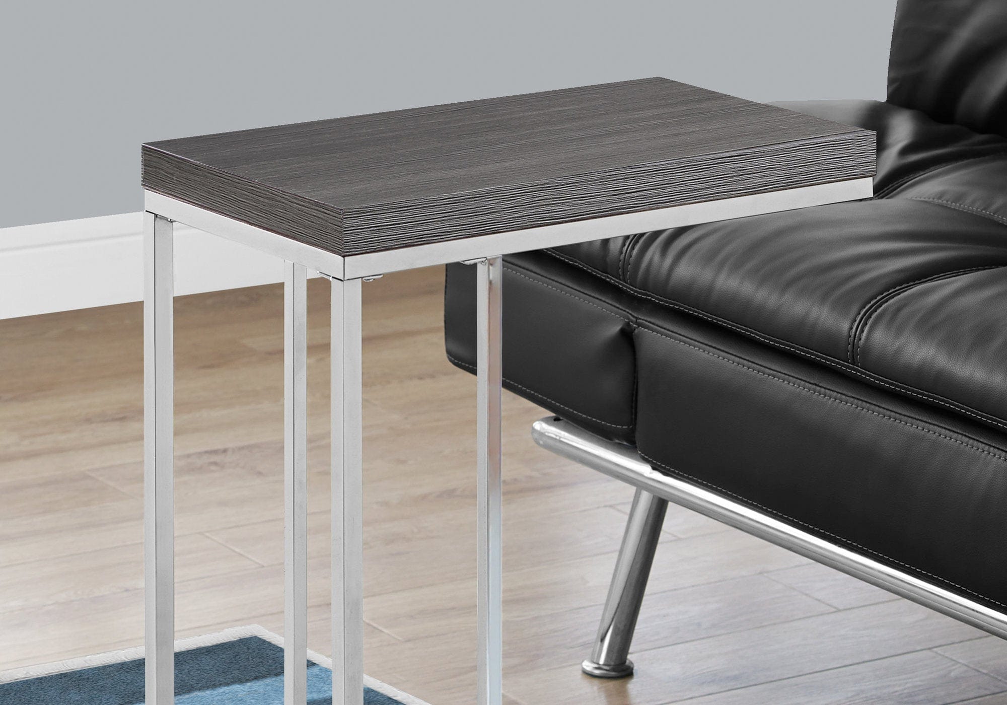 18.25" X 10.25" X 25.25" Grey Particle Board Metal Accent Table - Homeroots - Flyclothing LLC