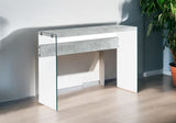 44" Gray And Clear Solid Console Table - Homeroots - Flyclothing LLC