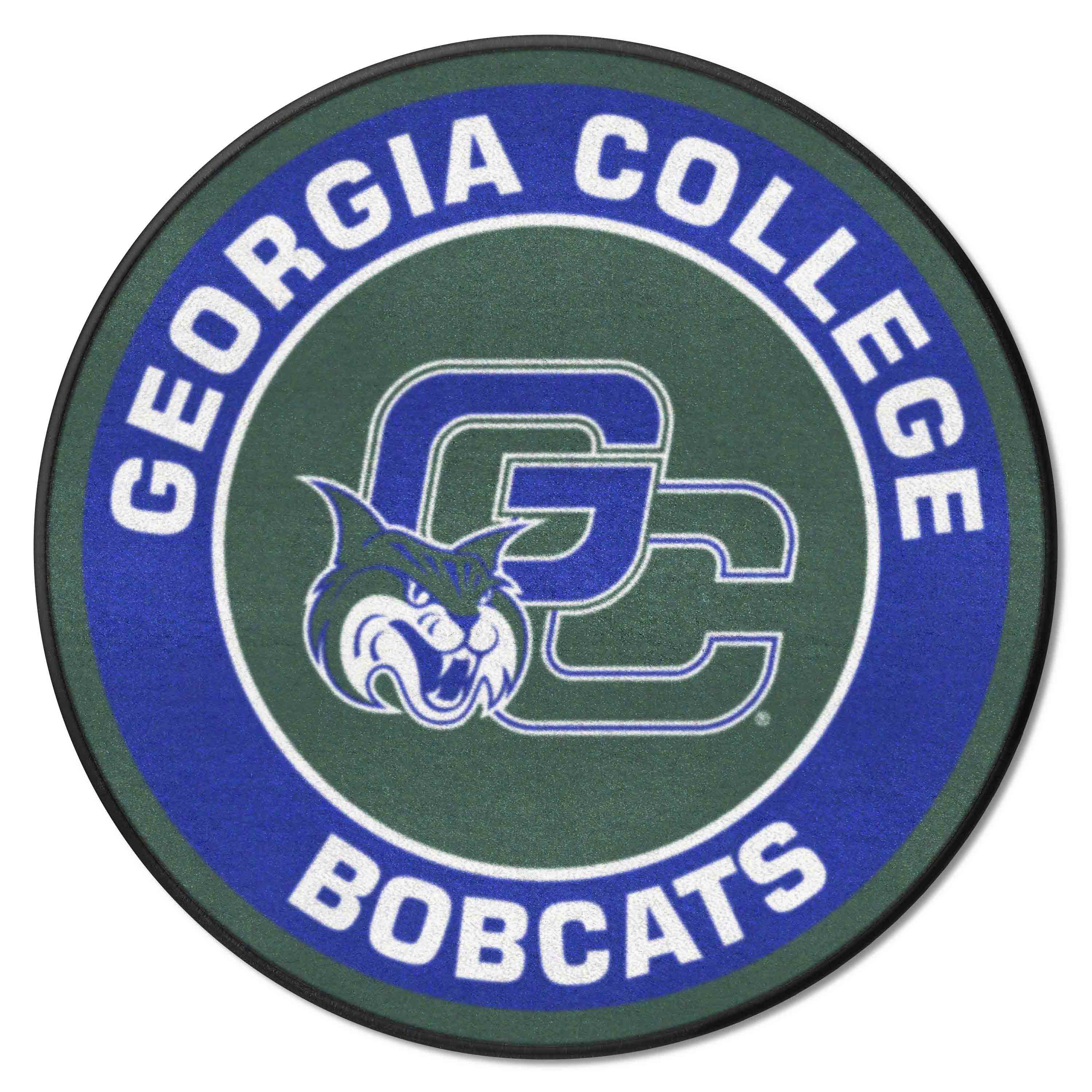 Georgia College Bobcats Roundel Rug - 27in. Diameter - Georgia College