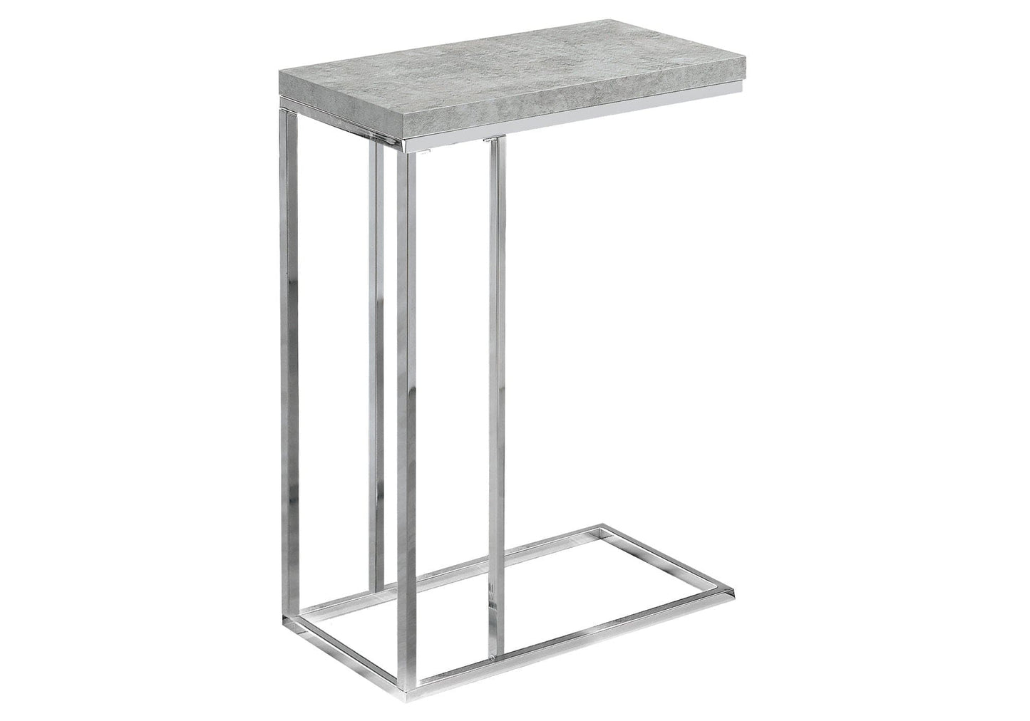 18.25" X 10.25" X 25.25" Grey Particle Board Metal Accent Table - Homeroots - Flyclothing LLC