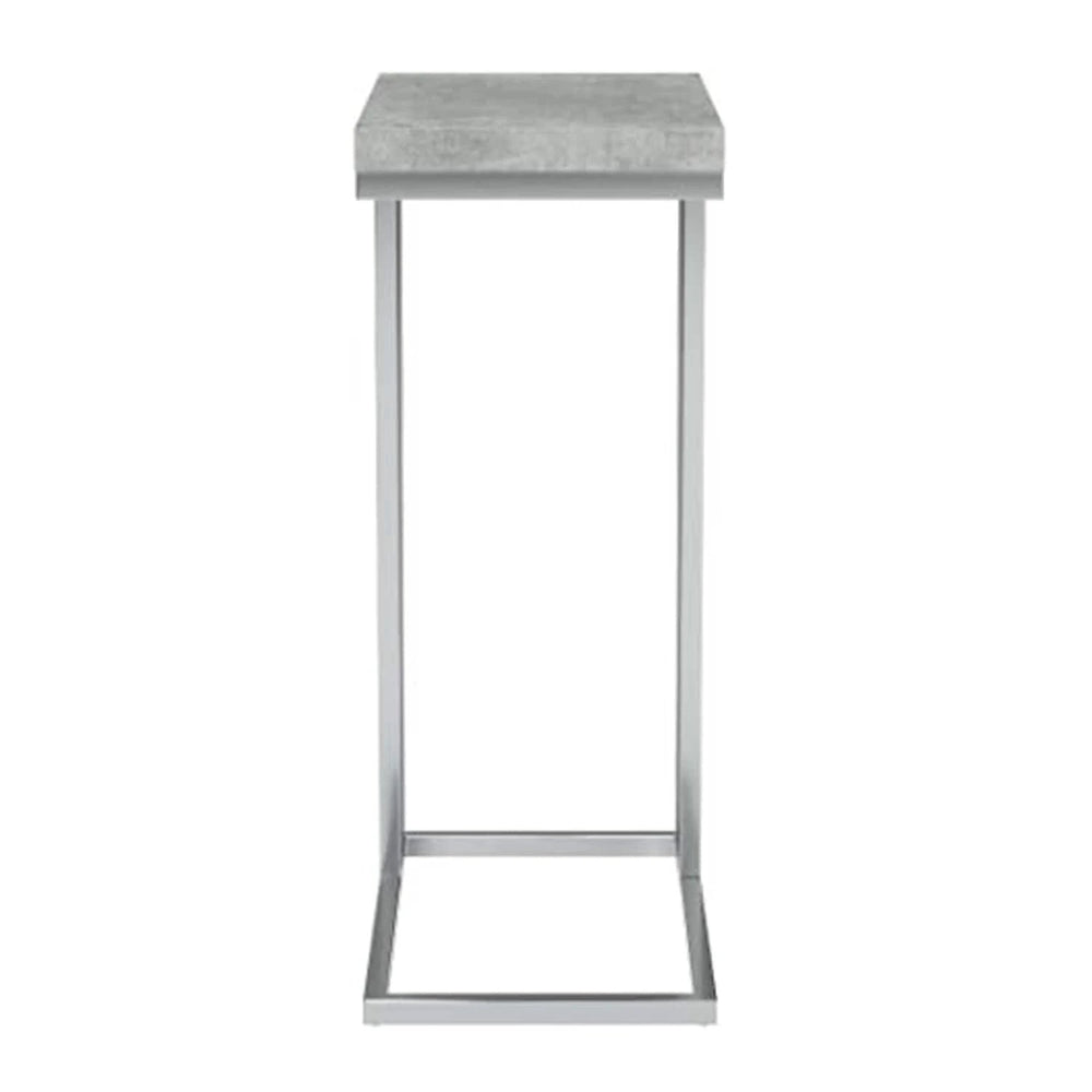 18.25" X 10.25" X 25.25" Grey Particle Board Metal Accent Table - Homeroots - Flyclothing LLC