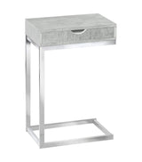 10.25" X 15.75" X 24.5" Grey Finish And Laminated Metal Accent Table - Homeroots - Flyclothing LLC