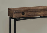43" Brown And Black Cross Leg Console Table - Homeroots
