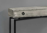43" Gray And Black Cross Leg Console Table - Homeroots - Flyclothing LLC