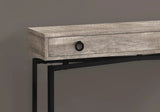 43" Taupe And Black Cross Leg Console Table - Homeroots