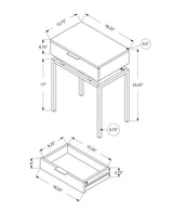 23" Gold And Beige Wood And Metal End Table With Drawer - Homeroots - Flyclothing LLC