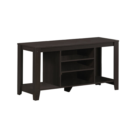 48" Dark Brown Open shelving TV Stand