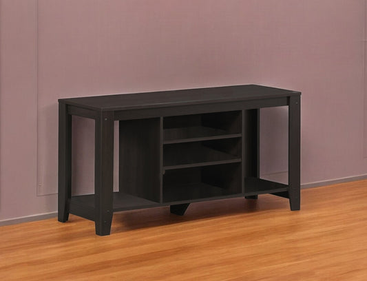 48" Dark Brown Open shelving TV Stand