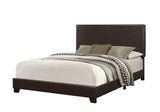 Brown Standard Bed Upholstered With Headboard - Homeroots