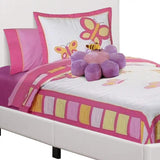 White Solid Wood Twin Upholstered Faux Leather Bed Frame - Homeroots