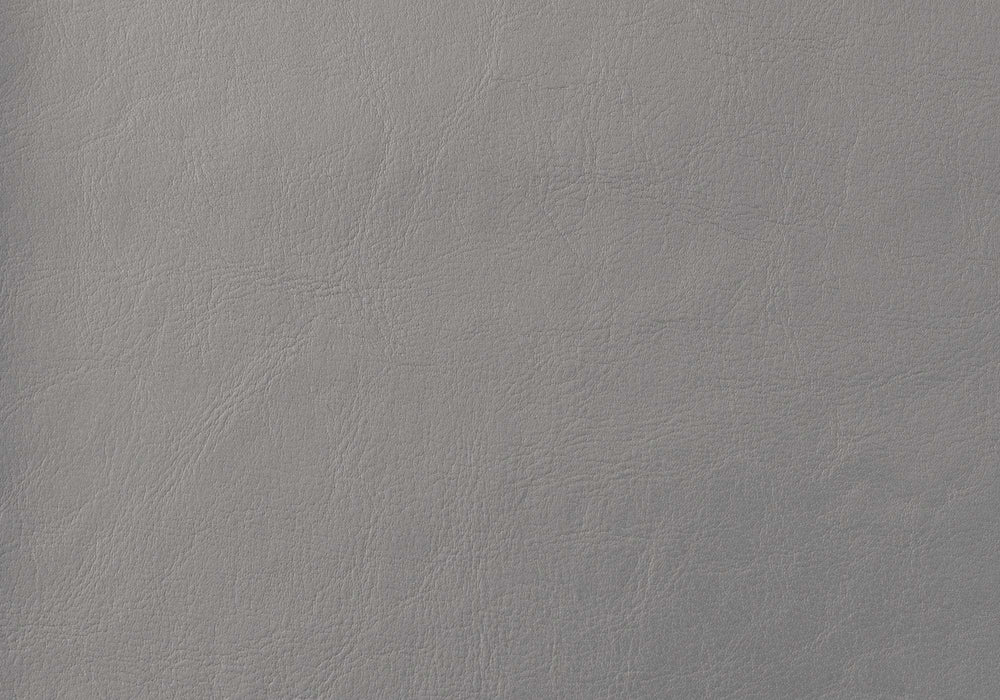 Solid Wood Twin Gray Upholstered Faux Leather Bed - Homeroots - Flyclothing LLC