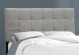 Gray Solid and Manufactured Wood Full Upholstered Linen Bed Frame - Homeroots - Flyclothing LLC