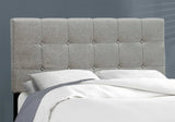 Gray Solid and Manufactured Wood Full Upholstered Linen Bed Frame - Homeroots - Flyclothing LLC