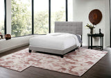 Gray Solid and Manufactured Wood Full Upholstered Linen Bed Frame - Homeroots - Flyclothing LLC