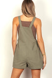 VERY J Adjustable Suspender Overalls with Pockets - Trendsi