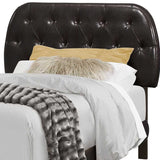 Tufted Black Standard Bed Upholstered With Headboard - Homeroots