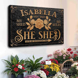 Personalized She Shed Sign V - Tailored Canvases - Flyclothing LLC