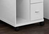17.75" X 17.75" X 23" White Particle Board Hollow Core 2 Drawers  Office Cabinet - Homeroots